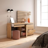 thumbnail of Toucador, Mesa com armazenamento, 177x35x145cm, Com gaveta, Cómoda, Tiras Deco. Madeira, Estilo moderno, Carvalho _ 452_14