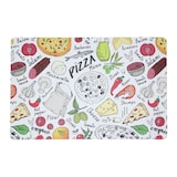thumbnail of 4 Tischsets abwaschbar 43x28cm Tisch Platzsets mit Pizza Motiv Platzdeckchen Tischuntersetzer Essunterlage Tischdeko Küche Gastronomie Weiß Rot Grün