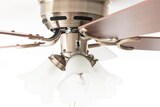 thumbnail of Deckenventilator Kisa Deluxe MA Rosenholz / Walnuss mit Licht 105