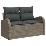 thumbnail of vidaXL Garten-Sofa-Set mit Kissen mit Speicher mit Kissen 14 pcs Grau