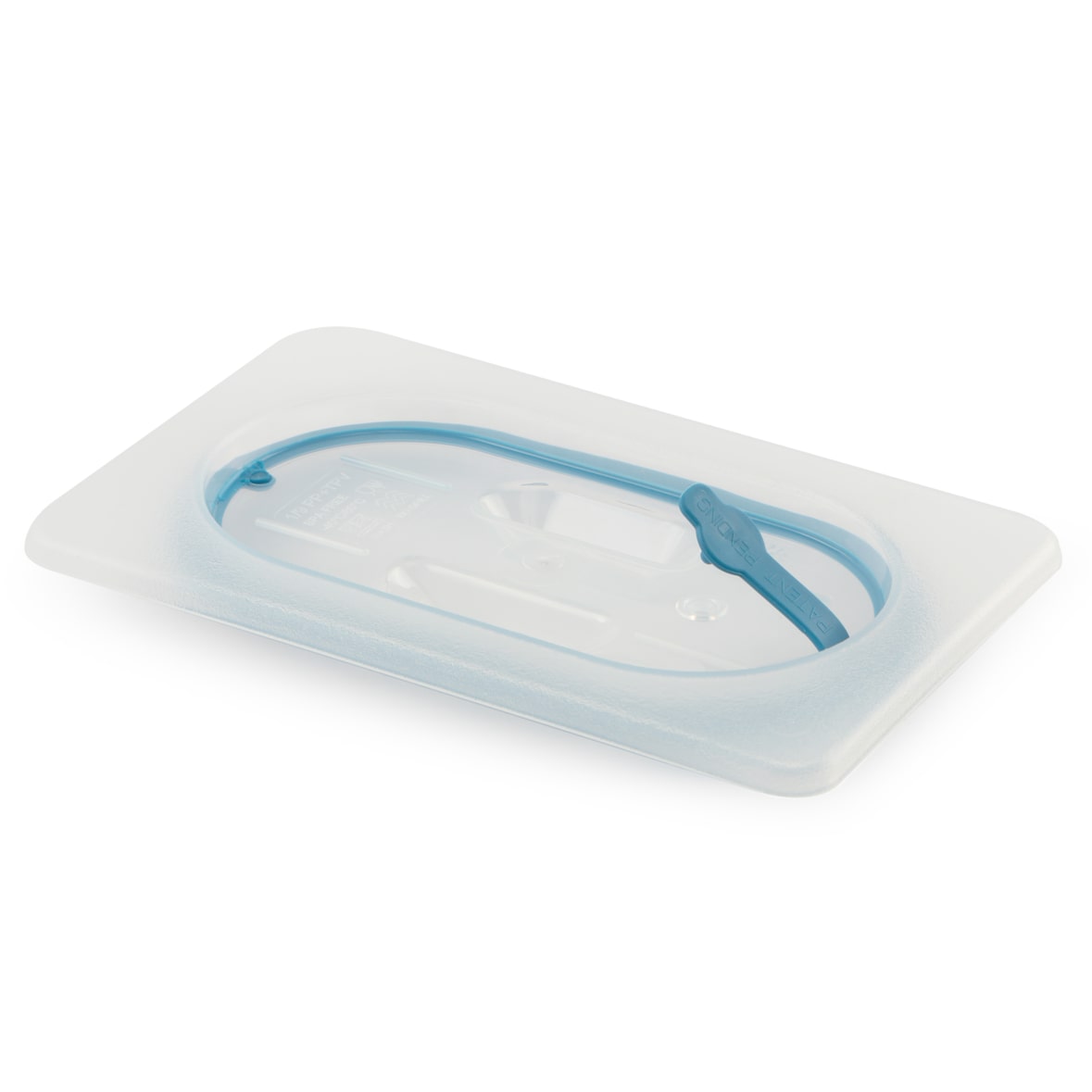 Mori 2A coperchio ermetico con guarnizione sovrastampata per contenitore Gastronorm 1/9 in polipropilene cm 17,6x10,8 11629-CPPT19000