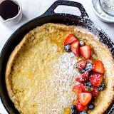 thumbnail of Pannenkoekenpan gietijzer - ø 22 x 2,5 cm - Gietijzeren pan voor alle warmtebronnen - Houten handvat - PFAS vrij - Zwart