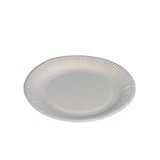 thumbnail of 1000 Pappteller Imbissteller Papier rund Ø18cm weiß Frischfaser 250g/m²
