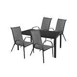 thumbnail of Gartengarnitur Sitzgarnitur 5-teilig L125xB70cm Non-Wood Anthrazit