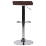 thumbnail of Banco de bar em tecido Dyn V2 marrom/cromo