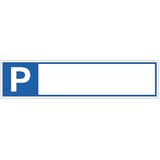thumbnail of Schild Parkplatzreservierer - zur Selbstbeschriftung, Alu, 460x110 mm