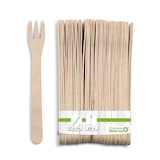 thumbnail of greenbox - Pommesgabeln aus Holz XL 17,5 cm, Dreizack, 100 St.