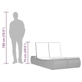 thumbnail of vidaXL Ligbed 2-persoons met kussens poly rattan zwart