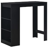 thumbnail of vidaXL Bartisch mit Regal Schwarz 110 x 50 x 103 cm