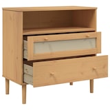 thumbnail of Helloshop26 - Buffet Sideboard Kommode Kleiderschrank Aufbewahrungsmöbel Organizer für Küche Wohnzimmer Lounge Rattanoptik 80 x 40 02_0036233
