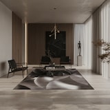 thumbnail of Teppich Waschbar Abstrakt Modern Strapazierfähig Esszimmer Flur Braun 140x200 cm OEKO-TEX Fußbodenheizung geeignet – INN von Kadima Design
