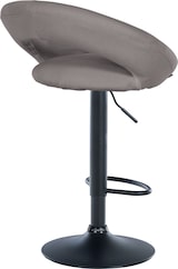 thumbnail of CHEFGASTRO 2er Set Barhocker IGUAZU Stoff Schwarz HxBxT 77x52x47cm Stoff Grau Barstuhl