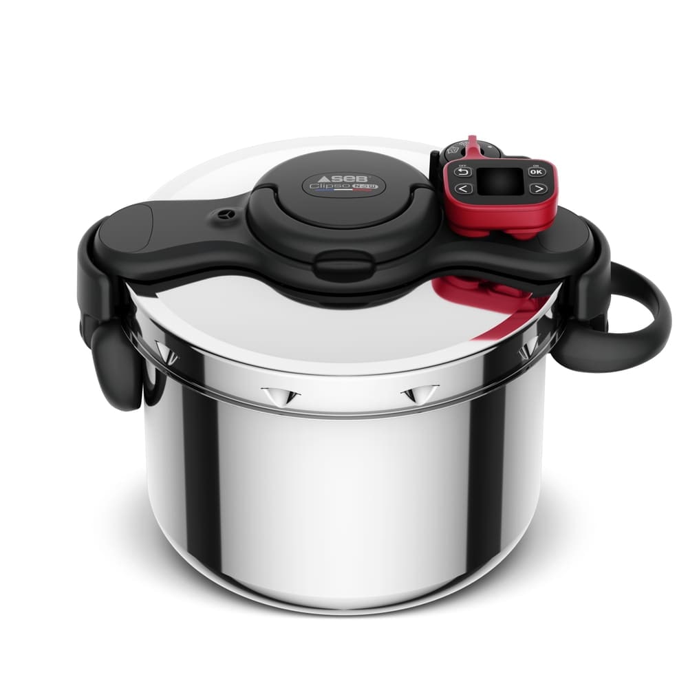 Cocotte Clipso Now + 9L -  900.00 cl Argent / Métallique Rond Acier Inoxydable (inox  Seb 39.50x27.80 cm