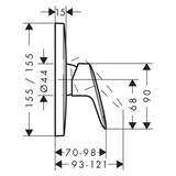 thumbnail of Hansgrohe Logis Duscharmatur Unterputz 1 Verbraucher - chrom