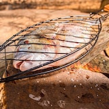 thumbnail of WellHome - Grelha para peixe com cabo em madeira 14x58cm