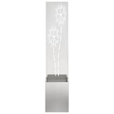 thumbnail of vidaXL Blumentopf mit dekorativem Paneel Silber 32 x 140 cm Edelstahl