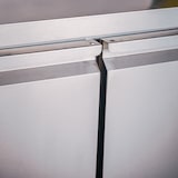 thumbnail of Romux® Tiefkühltisch mit 2 Türen 136x60 cm mit Luftkühlung | Theken Gefriertische aus Edelstahl mit Kapazität 228 L und Leistung 750 W