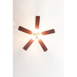 thumbnail of Deckenventilator Kisa Deluxe MA Rosenholz / Walnuss mit Licht 105