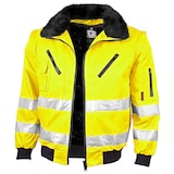 thumbnail of Qualitex Arbeitsjacke 'PRO Warnschutz'' in warngelb, Größe: XXL - Pilotenjacke - Warnschutz für PROfessionals