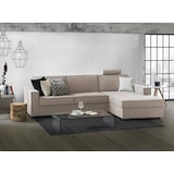 thumbnail of Dmora Divano Letto Adela, Divano ad angolo, 100% Made in Italy, Sofà con apertura girevole, Penisola contenitore Destra, Cm 280x95h90, Tortora