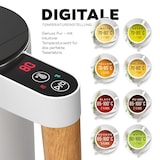 thumbnail of BALTER Edelstahl Wasserkocher WK-08 mit Temperatureinstellung, Doppelwand, BPA frei, leise & kabellos, Warmhaltefunktion, Temperaturanzeige, Weiß,