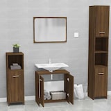 thumbnail of vidaXL Badmöbel-Set Braun Eichen-Optik Holzwerkstoff 33x60x98cm
