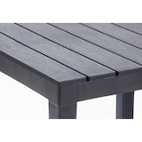 thumbnail of Mesa de jardim Bali, plástico, 78 x 78 cm, aspeto madeira, angular, antracite