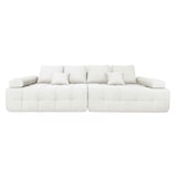 thumbnail of Oviala 4-Sitzer-Sofa aus Stoff mit ecrufarbenen Kissen