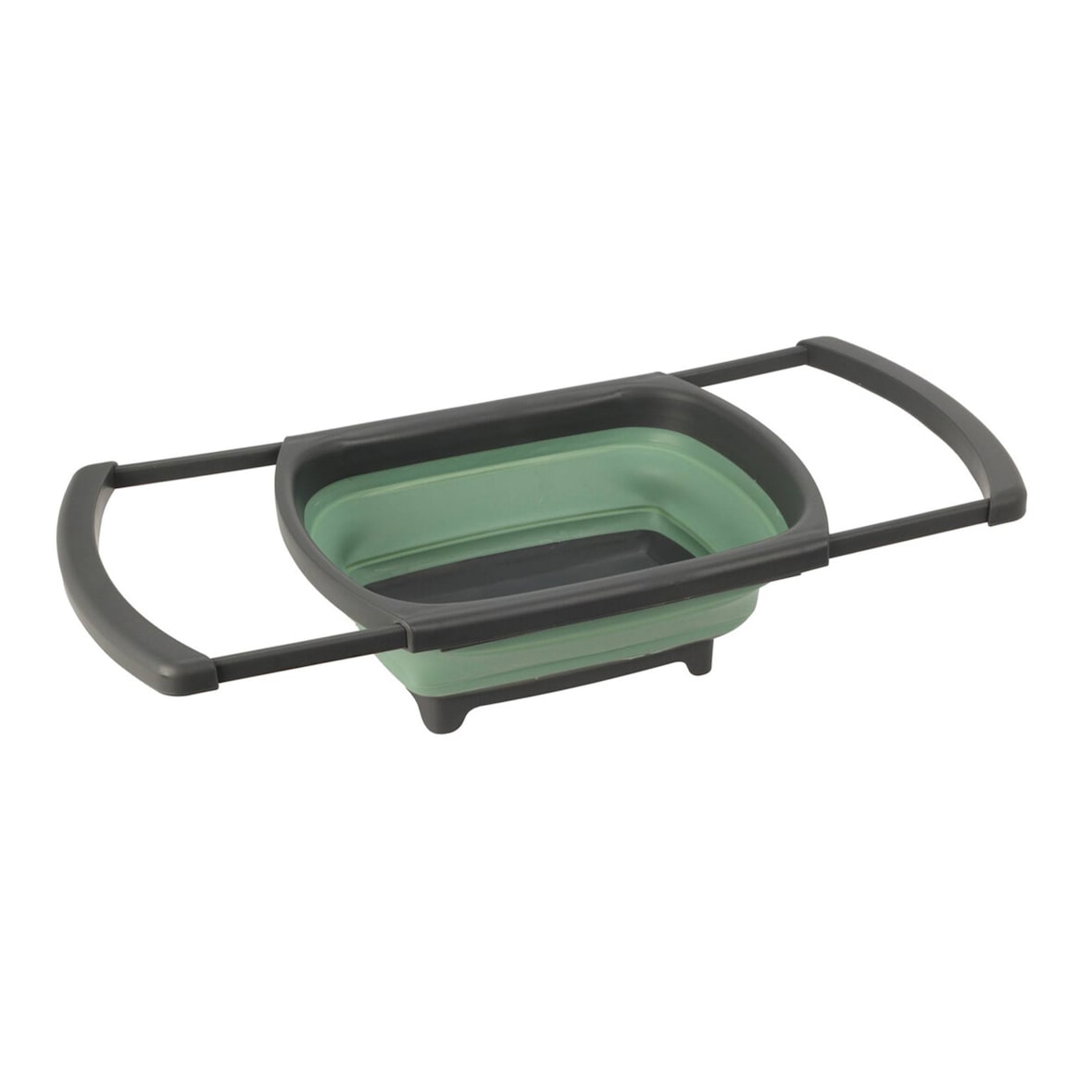 WellHome - Cesto dobrável para lava-louças verde e cinza 29x26x13,5cm