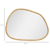 thumbnail of HOMCOM - Wandspiegel - 80L x 2,1B x 60H cm - natur