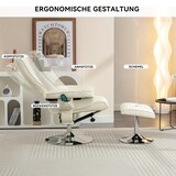 thumbnail of Massagesessel Beige 79x79x106 cm mit PU-Polsterung und 5-Punkt-Massagegerät für Wohnzimmer und Schlafzimmer