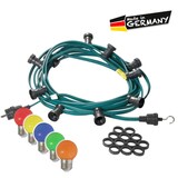 thumbnail of Illu- Party Lichterkette Außenlichterkette 20m grün 20 bunte LED Kugellampen