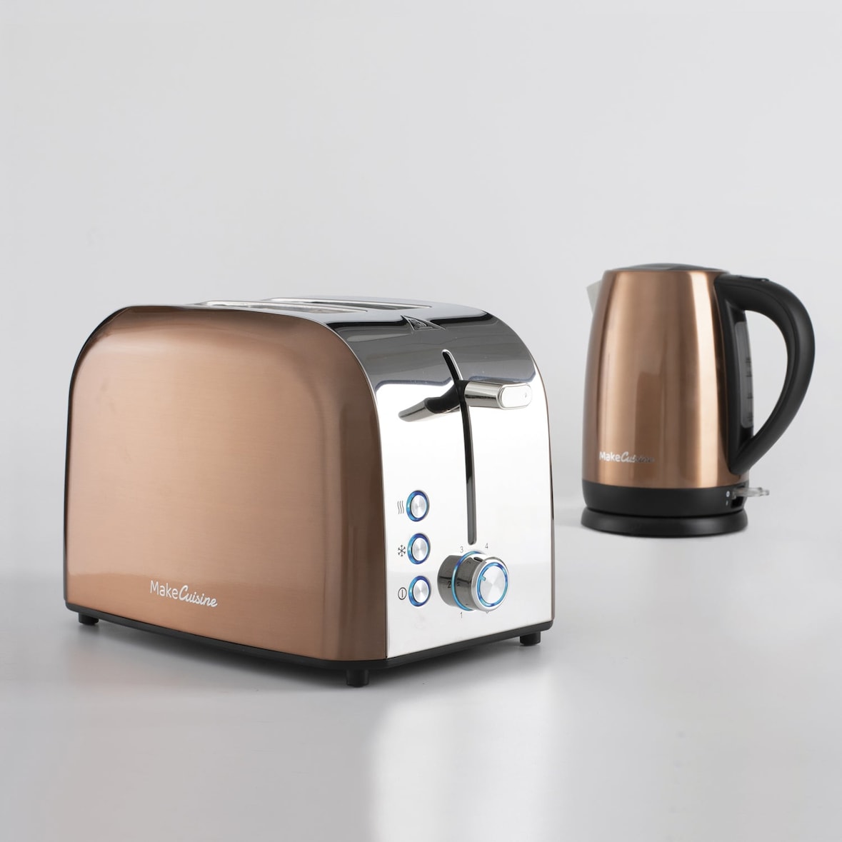 Pack MakeCuisine Loft Inspire - Tostador y Hervidor de diseño Vintage Color Copper Tech
