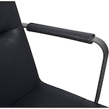 thumbnail of Cadeira de Escritório Hilda em Couro Genuíno preto