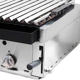 thumbnail of MBH - Griglia pietra lavica a gas 120 cm da banco professionale, petto e griglia in acciaio inox per bar, ristoranti.