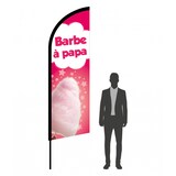 thumbnail of Drapeau Barbe à papa 3m08 - mât + voile - Drapeaupublicitaire