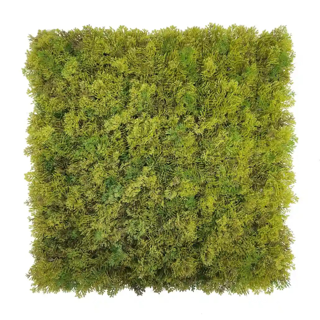 Jardín vertical artificial de musgo Bonerva Musgo Plus pack 4 paneles 50x50 cm 1 m² pared vegetal decorativa interior sin mantenimiento