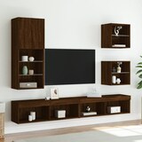 thumbnail of vidaXL TV-Schrank mit LED-Leuchten Braun Eichen-Optik 40,5x30x102 cm