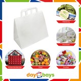 thumbnail of DayBays 500 Stk. Papiertüten 32+17x27 cm weiß mit Flachhenkel