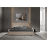 thumbnail of ityhome Letto matrimoniale king size contenitore imbottito 180x190 microfibra sabbia Mika