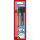 thumbnail of STABILO Pen 68 Filzstift 1 mm Mittel Farbig sortiert 6 Stück