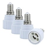 thumbnail of Intirilife E14 auf GU10 Lampensockel Adapter in WEISS - 4x Lampenadapter zum Umformatieren von E14 auf GU10