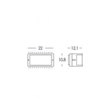 thumbnail of Applique Da Esterno Contemporanea Bia Alluminio Bianco 1 Luce E27