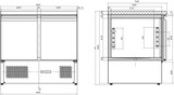 thumbnail of Tiefkühltisch ALBON | 2x Tür | 2x 1/1GN, HxBxT 85,5x94,3x70cm | -10/-20°C | Edelstahl + CHEFGASTRO Geschirrtuch