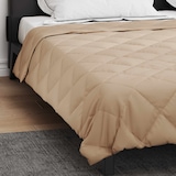 thumbnail of vidaXL Sommerdecke Taupe 220 x 240 cm Mikrofaser