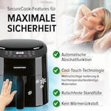 thumbnail of GOURMETmaxx Heißluft-Fritteuse Digital 4,5l 1400W schwarz + CH-Stecker