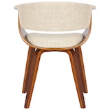 thumbnail of Lot de 2 chaises de salle à manger Bruce tissu Noyer / Crème