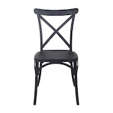 thumbnail of Silla apilable de plástico negro