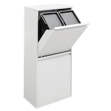 thumbnail of ARREGUI Basic CR401-B Contenedor de Reciclaje de 3 Cubos, 11+11+23 L (45 L), con Cubetas para Envases y Orgánico, Cubo de Basura de Cocina, blanco