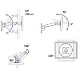 thumbnail of Ergotron Interaktiver Arm LD höhenverstellbare TV Wandhalterung 3 - 11 kg (45-361-026)